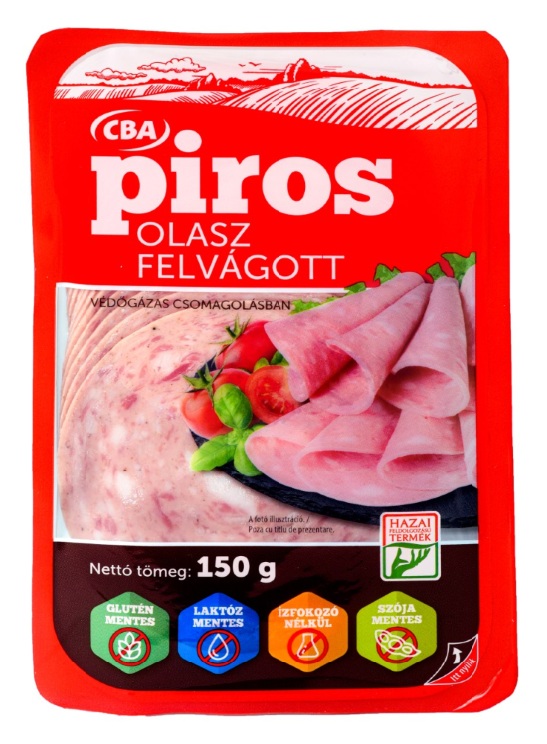 CBA Piros Olasz felvágott szeletelt 150g